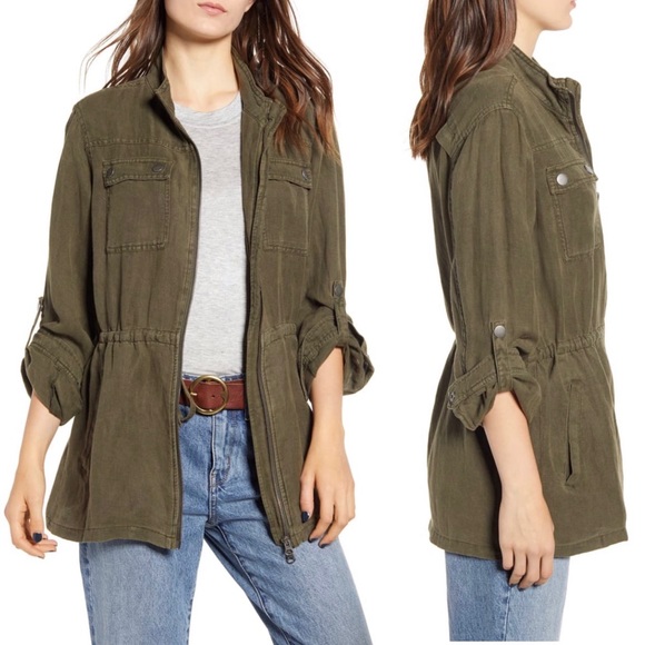 Treasure Bond Linen Blend Field Jacket 